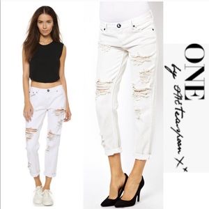 One teaspoon awesome baggies white jeans